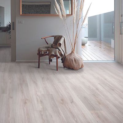 wood look laminate floors in a Feasterville PA hallway